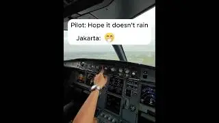Captain flies high into Jakarta #aviation #airplane #landing #pov #a321