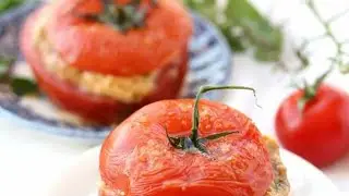 Tomates farcies persillade, mozarelle et jambon blanc | Recette gourmande