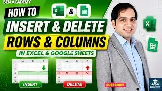 ​How to Insert and Delete Rows & Columns in Excel & Google Sheets