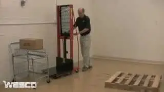1000 lb Platform Model Hydraulic Stackers from Wesco