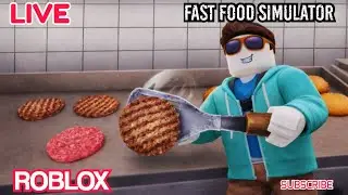🔴LIVE FAST FOOD SIMULATOR ROBLOX GAME FUN PLAYING ||RKR GAMING||🔴LIVE STREAMING🔴