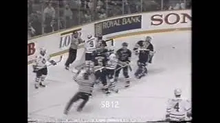 Garth Butcher vs Mike Krushelnyski (roughing) Nov. 16/1992