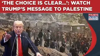 From Israel, Trump&rsquo;s Message To Palestine: &lsquo;Choice Clear&rsquo;| What Next For Gaza? US President Says&hellip;