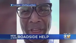 Former Cowboys Star Gets A Little Help With Flat Tire