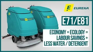 Walk-behind Scrubber-dryers E71 & E81 | Eureka Industrial Floor Cleaning Machines