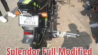 Splendor full modified |splendor bs6 modification | Hero splendor bike full sticker modified #bs6