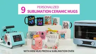 How to sublimate ceramic mugs with mini mug press or 40L sublimation oven?