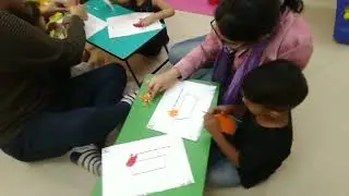 Marble paper pasting activity by montessorian ☺️