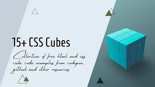 15+ CSS Cubes