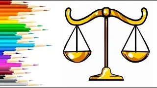 ZODIAC LIBRA SIGN drawing and coloring @babycolor2505 #drawing #zodiac #howtodraw #libra
