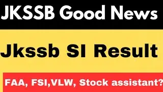 JKSSB Sub inspector result declared/ Jkpsi result update today Jkpsi result out #jkssb #jkpsiresult