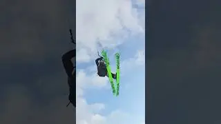 Мамонино вайб #snowkiting #flysurfer #горныелыжи #сноукайтинг