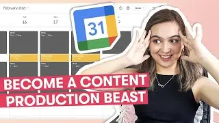 How to Content Batch using Google Calendar | Task batching on Google Calendar - Productivity Tips
