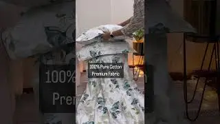 Green Rose-250TC Pure Cotton Bedsheet #homedecor #cottonbedsheet #bedcover #doublebedsheet #shorts