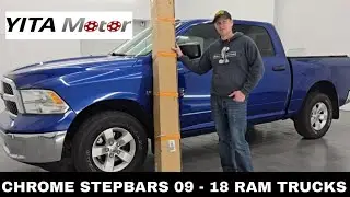 Хромированные подножки YITAMOTOR 6 дюймов для RAM 1500 CREW 2009 - 2018, RAM 2500/3500 CREW CAB 10 - 24