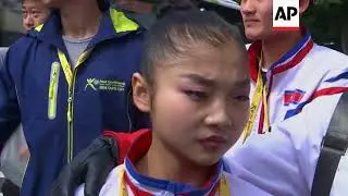 NKorean skaters compete in Taiwan ISF championships