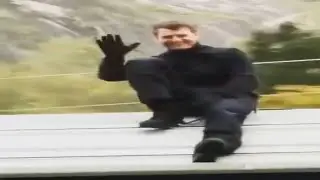 Tom Cruise Enjoying Train Rooftop with His Crew | BTS | MI7 | MI8