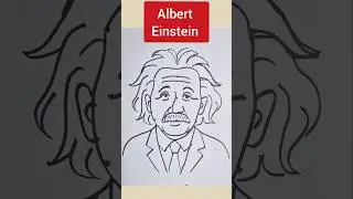 Albert Einstein Drawing #Drawing