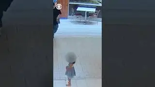 Surveillance video shows man allegedly attempting to abduct toddler in Virginia #shorts