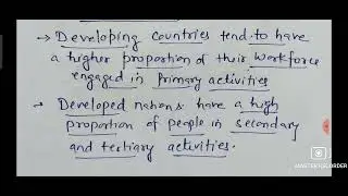 Meaning of Occupational Structure Economic Activities #Class 9 GEOGRAPHY CHAPTER 6 Population