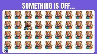 Find the ODD One Out - Teddy Bears Painting 🎨❄💦😢 | Easy, Medium, Hard - 42 Fun Levels | Quizity