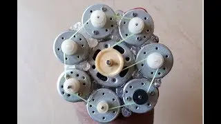 Eight dc motor are connected in single shaft