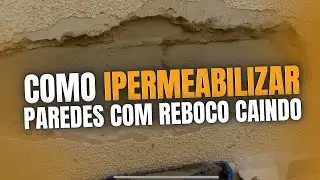 Como impermeabilizar paredes reboco caindo. Impermax 1000