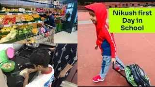 Nikush first day in school | my new vlog | daily vlog | vlogger from Germany 