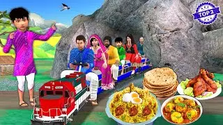 Mini Train Restaurant Chicken Biryani Egg Curry Roti Fish Chicken Fry Hindi Stories Hindi Kahaniya