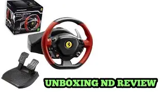 THRUSTMASTER XBOX ONE FERRARI 458 SPIDER RACING STEERINGWHEEL (unboxing and review)