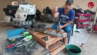 اصلاح تهريب زيت مساعدات قولد وينق 2003 - 2017 repair  fork oil leak for goldwing