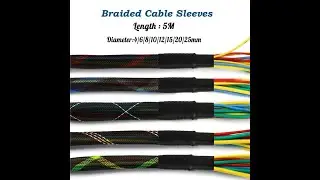 Industrial Polyester Nylon Braided Sleeve | Automobile, DIY, Cable and Wire Protection in Robotics