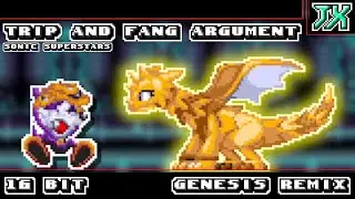 [⚠️EPILEPSY WARNING⚠️][16-Bit;Genesis]Trip and Fang Argument - Sonic Superstars