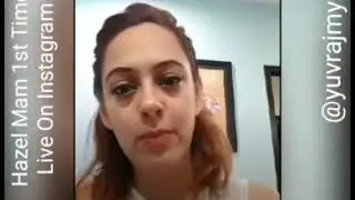Hazel Keech (Yuvraj Singh's Wife) live on Instagram.
