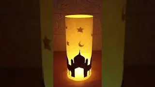 DiY Lamp 😍 Islamic Craft Ideas 💕 #artandcraftbymanothahim #shorts #asmr #manosislamiccraft
