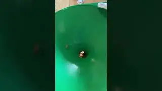 Spiral wishing well.