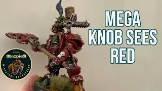 Ork Boss in Mega Armour painted for Warhammer 40,000 or Xenos Rampant