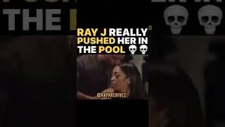 Ray J pushed his girlfriend in the pool #explore #foryou #youtuber
