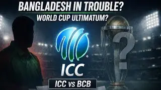 वर्ल्ड कप बना बंधक ICC vs Bangladesh Cricket | BCB Crisis & the World Cup Ultimatum