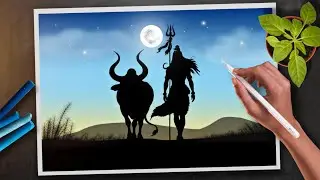 EASY MAHADEV DRAWING TUTORIAL | MAHAKAL AND NANDI : DIVINE DUO ART | AUTODESK SKETCHBOOK DRAWING 