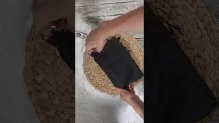 Handtasche klein (Farbbeispiel anthrazit) aus Polstercanvas in 36 Farben