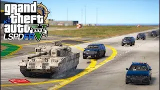 GTA V : MOD POLICIA : MALUCO ROUBA TANQUE DE GUERRA E DA MUITO TRABALHO PRA POLICIA : EP# 141