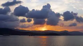 A Beautiful View Of Sunset | Royalty Free 4K Stock Video Footage