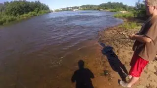 Wisconsin dells dam smallies