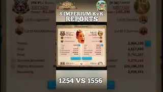 1254 vs 1556 BUNNY RoK RALLY Reports : Rise of Kingdoms 8 IMPERIUM KvK