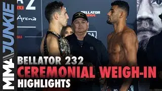 Bellator 232 ceremonial weigh in highlights