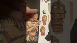 Making the Iron Giant Paper Puppet