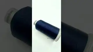 Carbon Paper Blue Color, Polyneon Machine Embroidery Thread, (#40 Weight, Ref. 1555) by MADEIRA