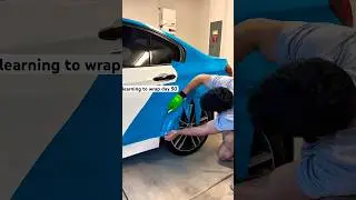 Miami Blue Quarter Panel Wrapped ✅ #bmw #bmwcars #carshorts #wrapping