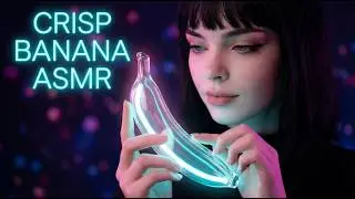 4K Neon Banana ASMR | Cyberpunk Kitchen Ambience & Slicing (20 Minutes)